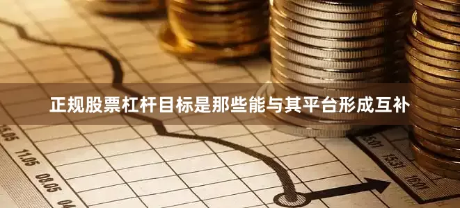 正规股票杠杆目标是那些能与其平台形成互补